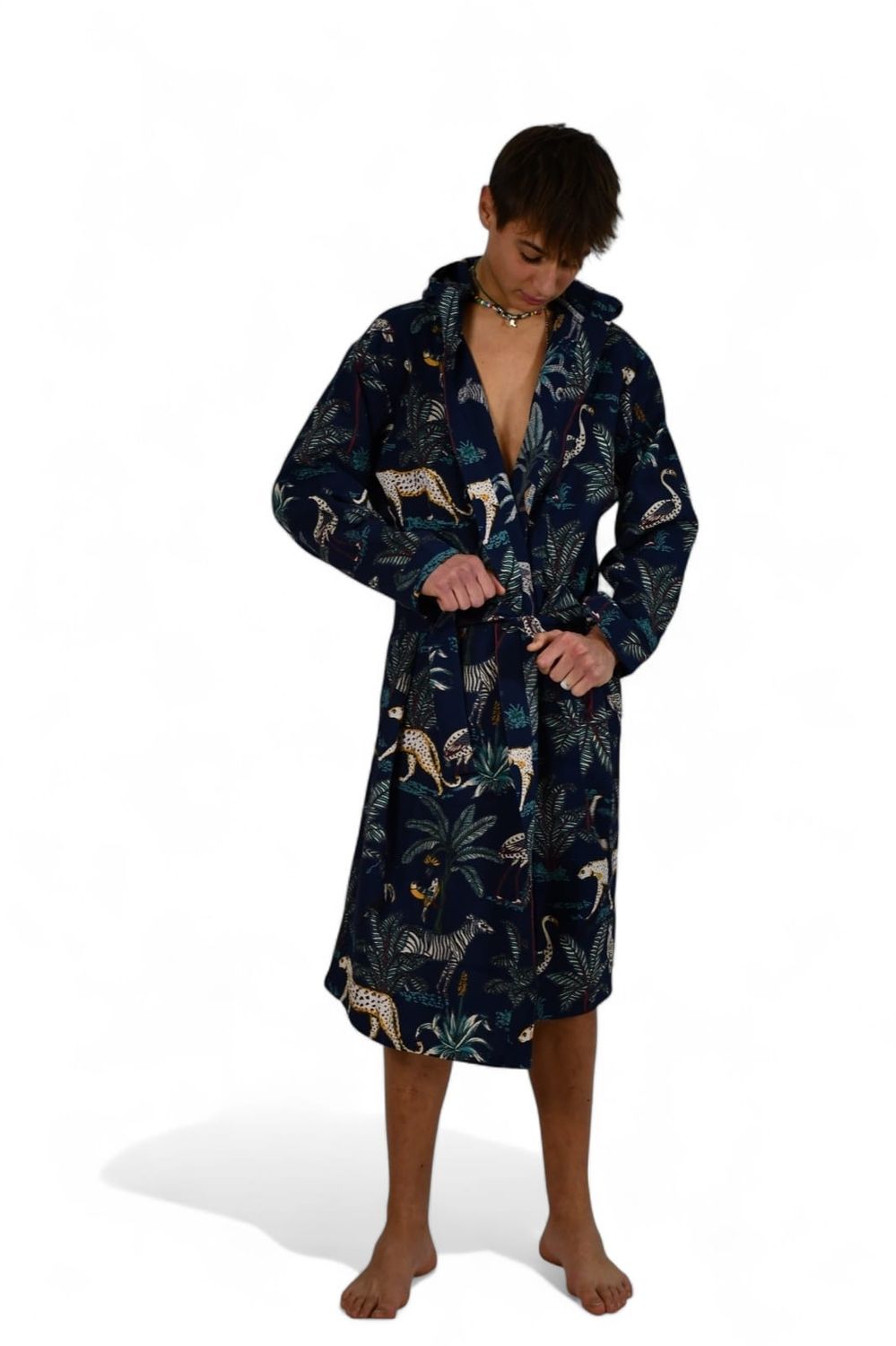 accappatoio safari blu uomo