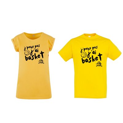 T-shirt Jaune Adulte - Coupe Homme ou Femme