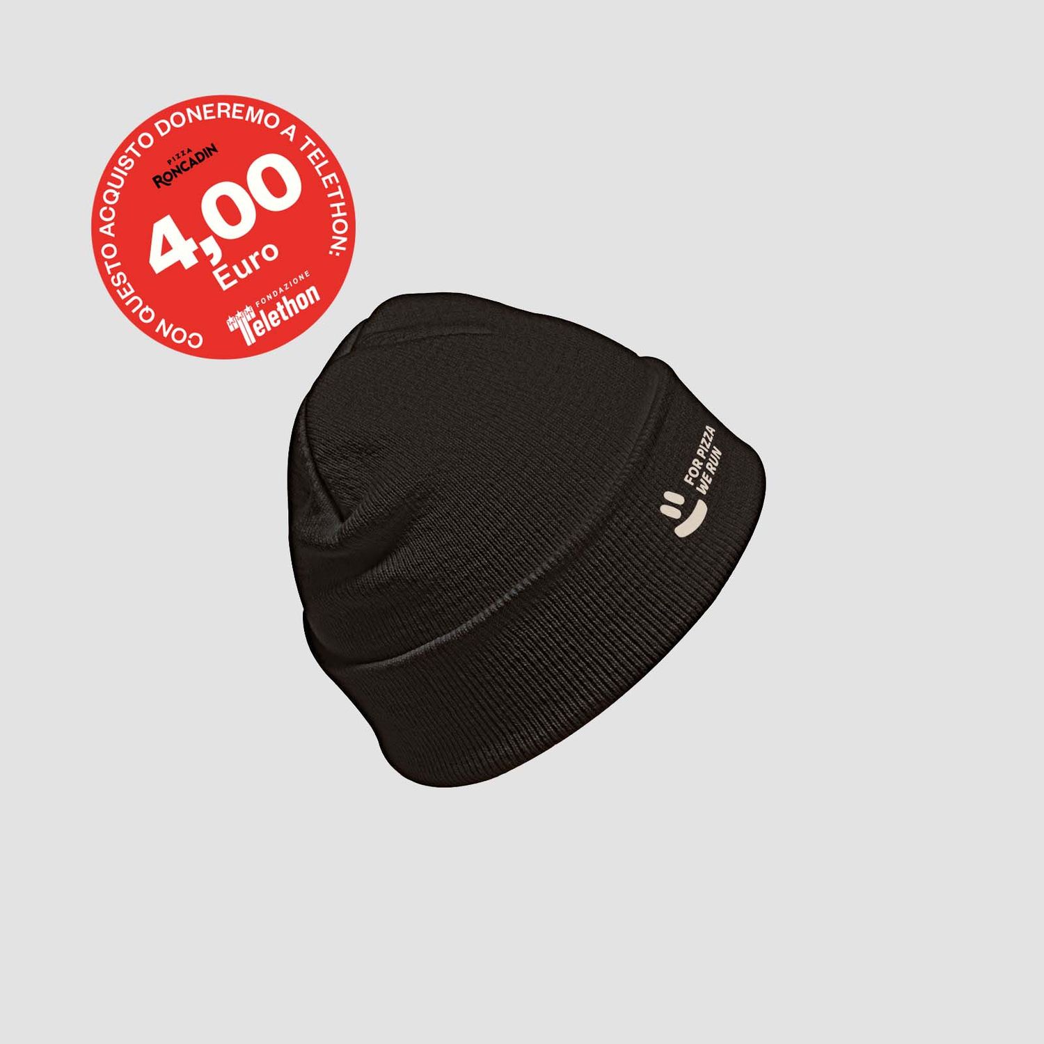 Cappello a coste nero - Roncadin x Telethon 2025