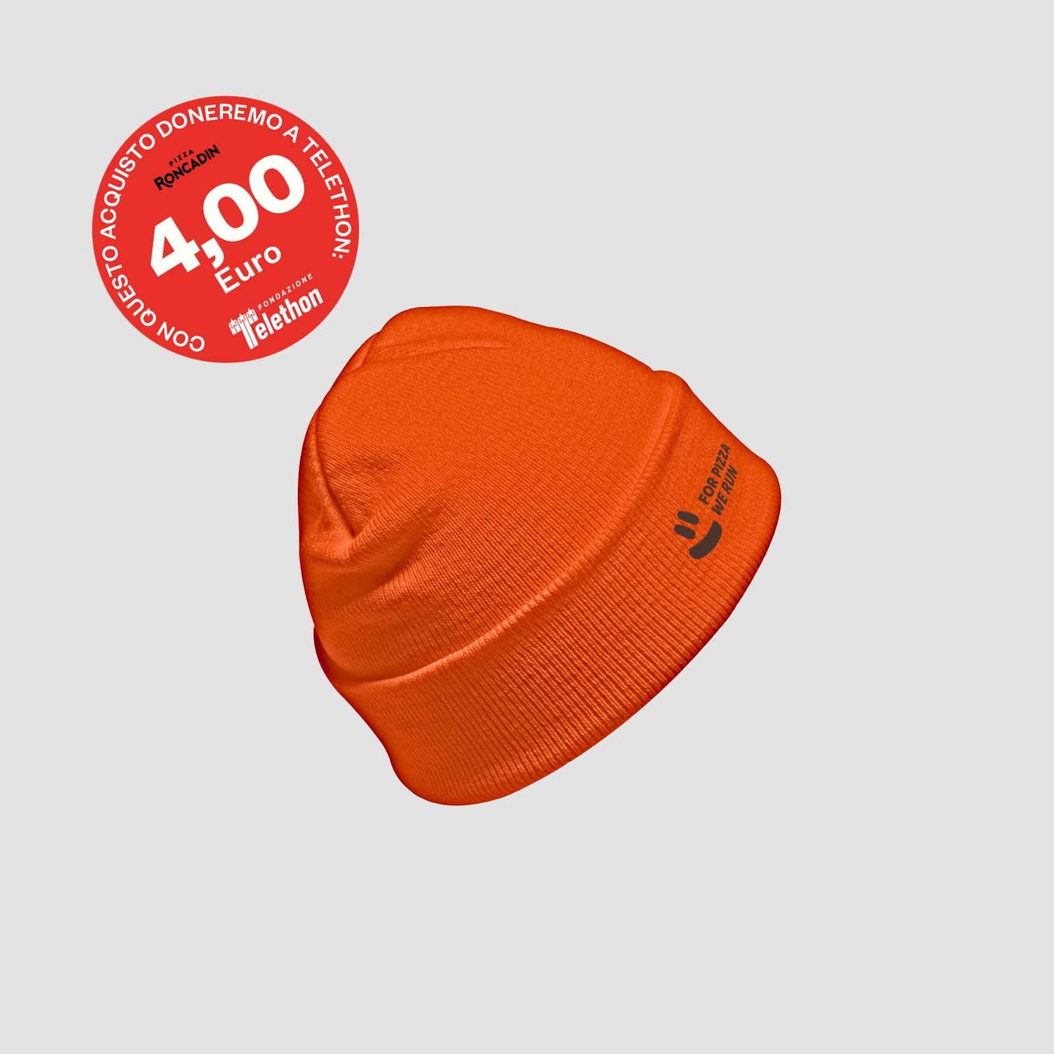 Cappello a coste arancione - Roncadin x Telethon 2025