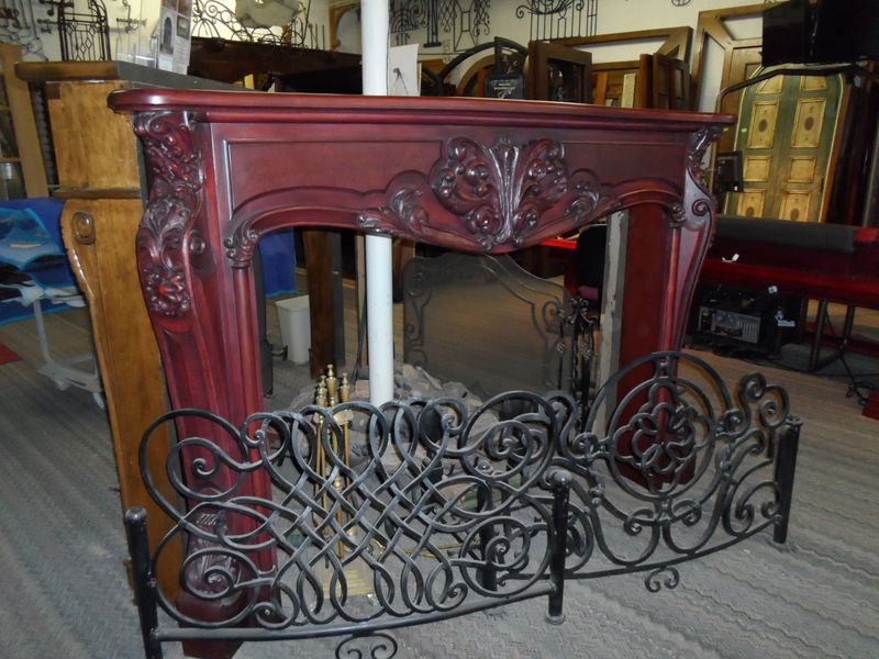 Hand Carved Fireplace Mantel