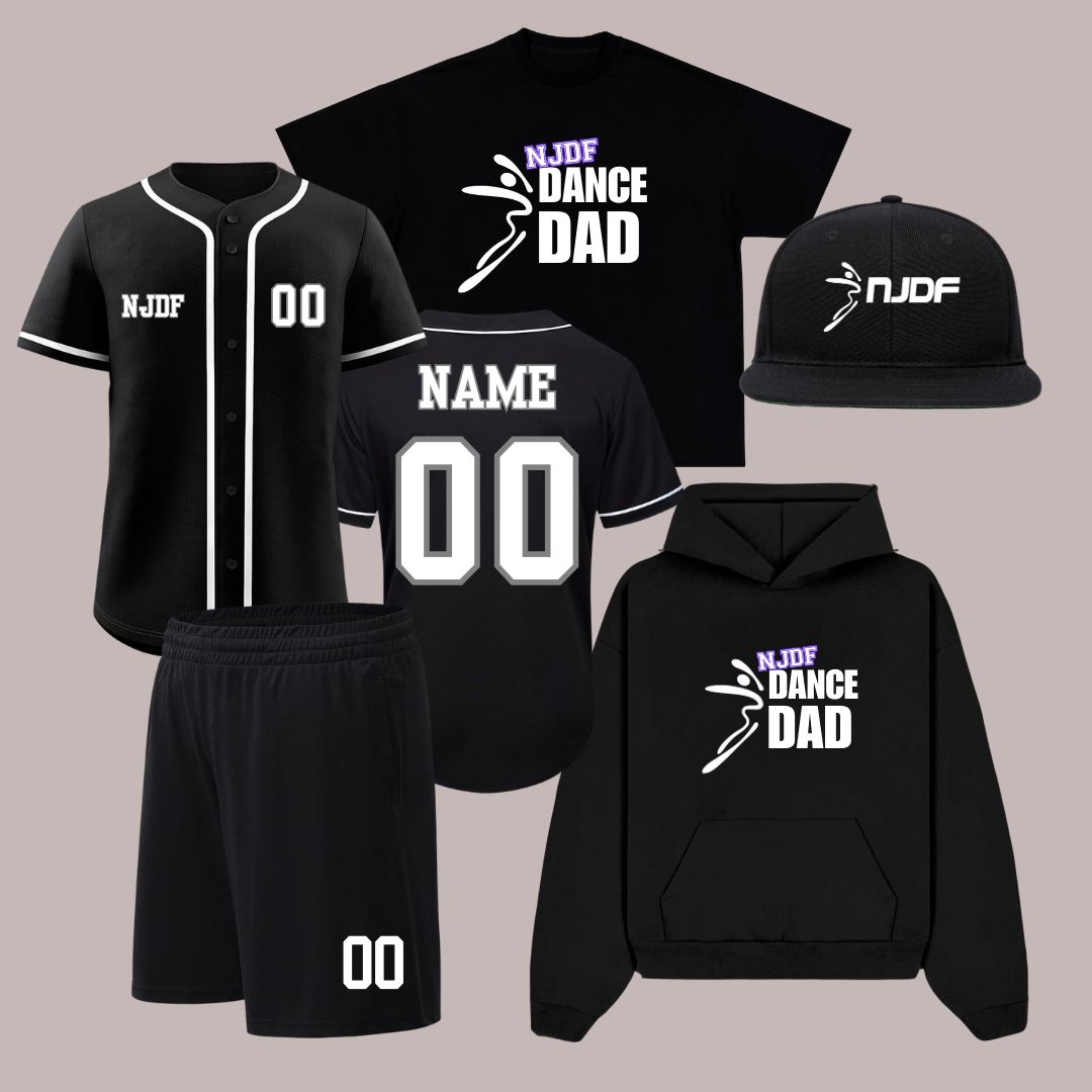 Ultimate NJDF Dance Dad Baseball Jersey Bundle