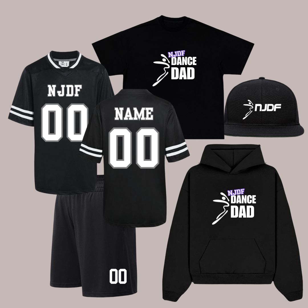 Ultimate NJDF Dance Dad Football Jersey Bundle