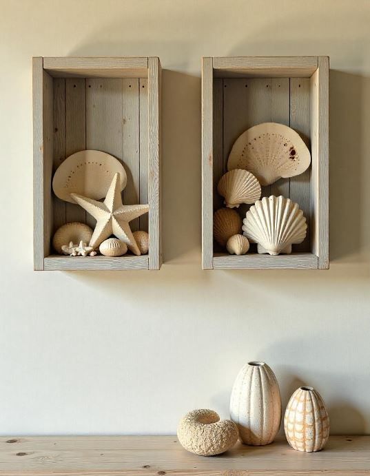 Wooden Wall Shelf Rectangular - Small Decor| Plants| Books