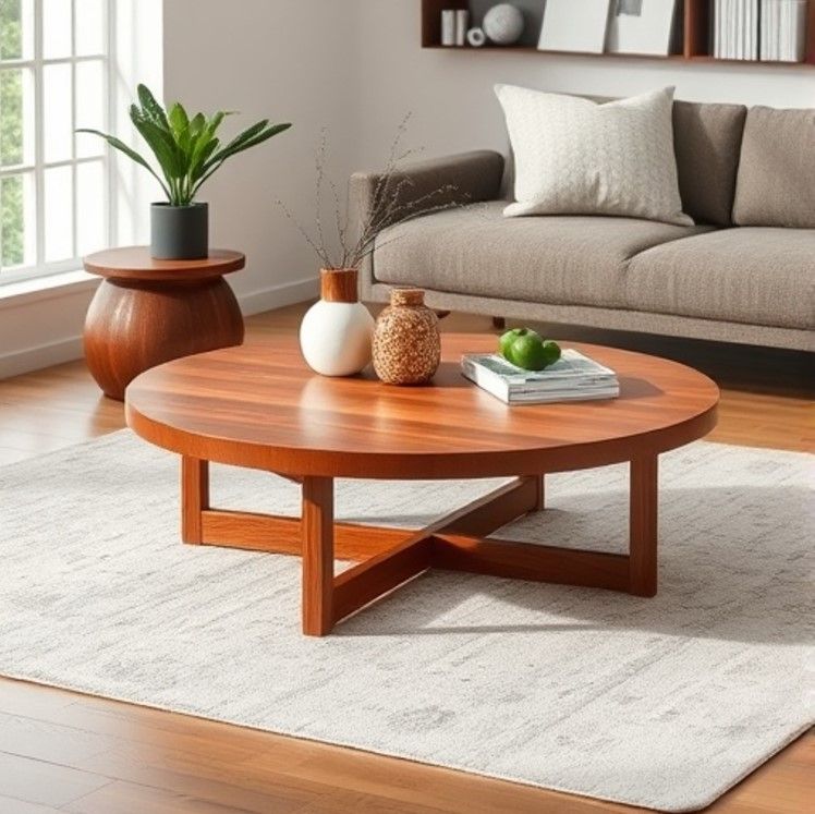 Wooden Coffee Table - Round