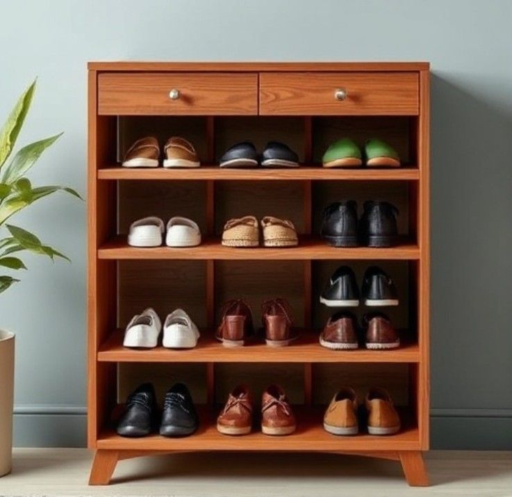 Modern Wooden Shoe Rack