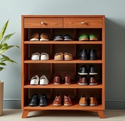 Modern Wooden Shoe Rack