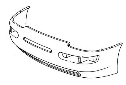 Porsche 968 lightweight front bumper.