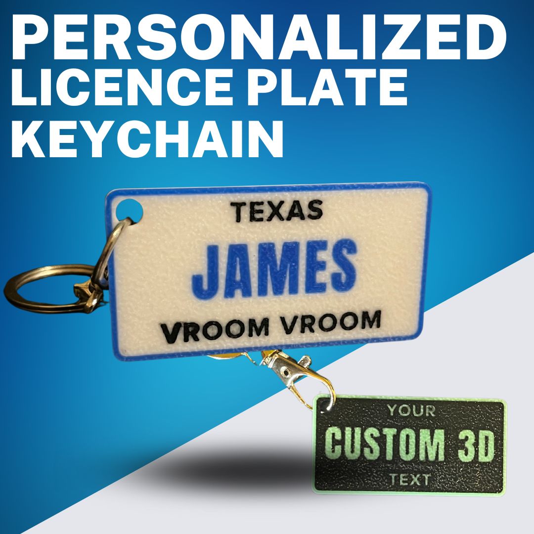 Personalized Licence Plate Keychain