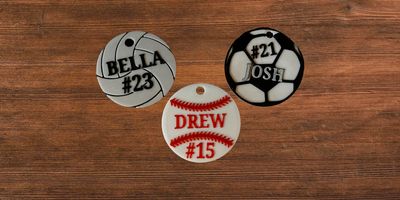 Customizable Sports Keychain