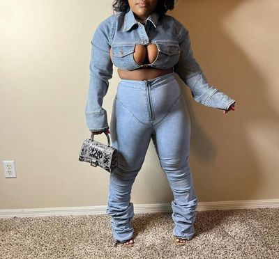 High Waist Stacked Jeans