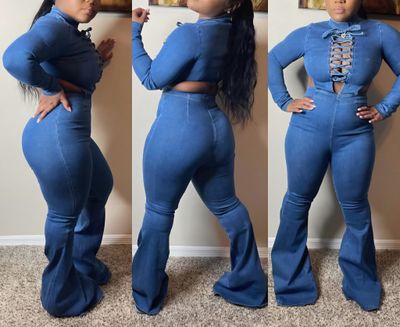 Peekaboo Back Cut Denim