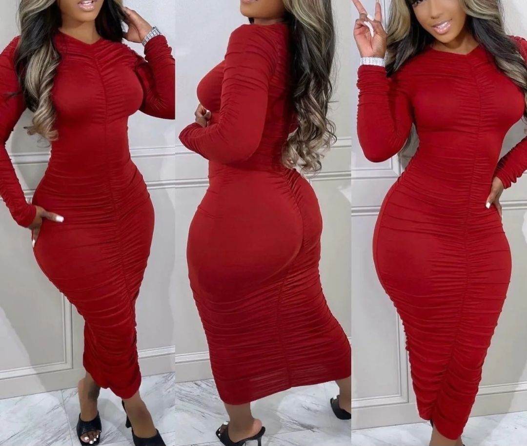 Maroon Jasmine Dress