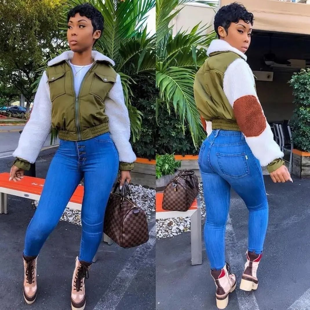 Olive Mocha Print Jacket