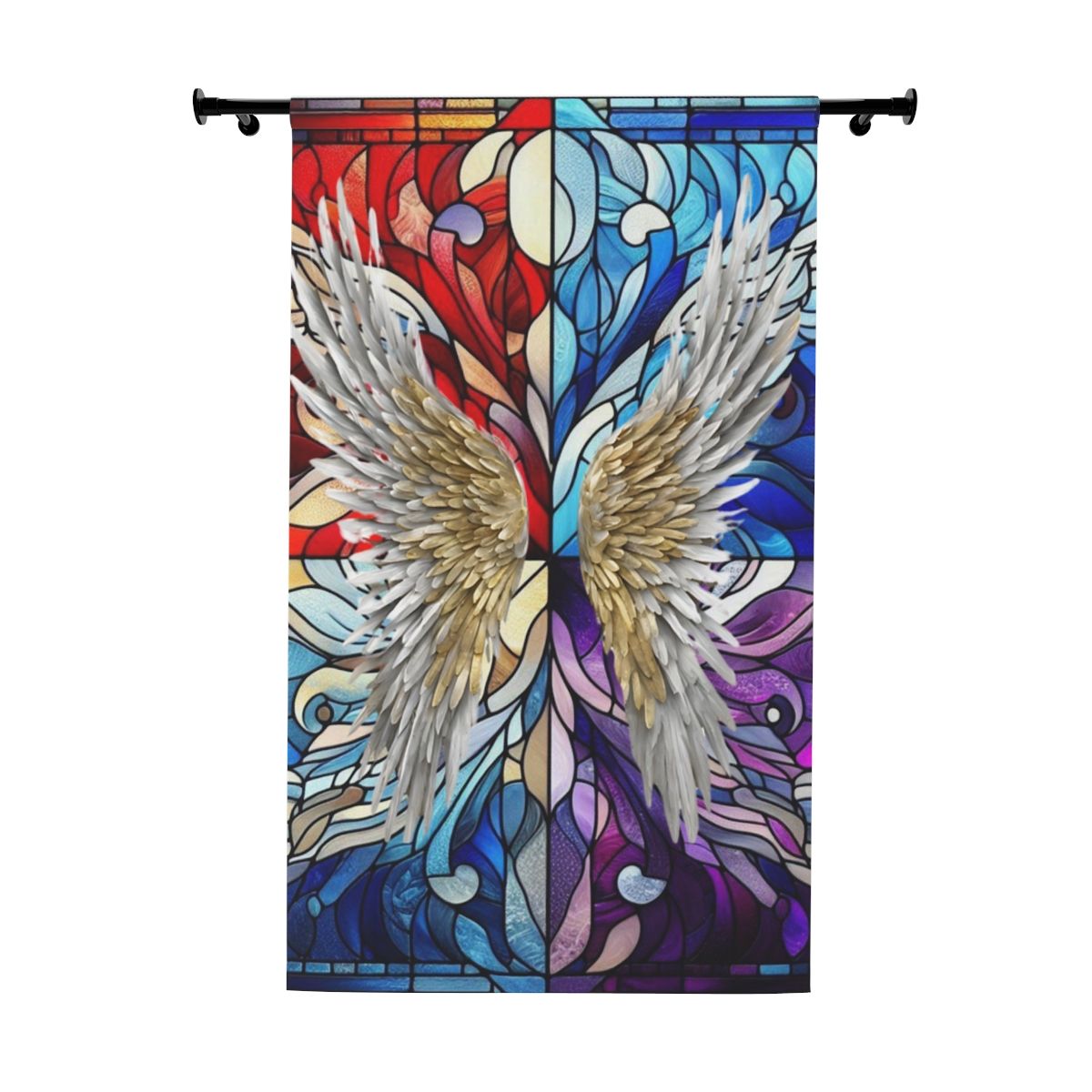 Temple Angel Curtain Banner (1 Piece)