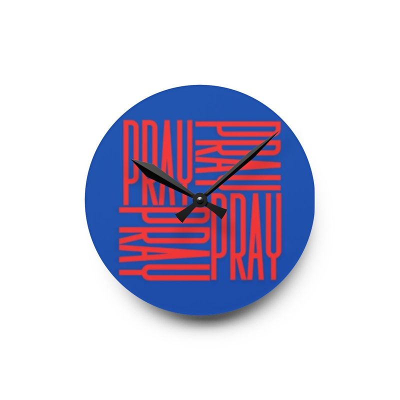 Pray Clock (Blue/Red)
