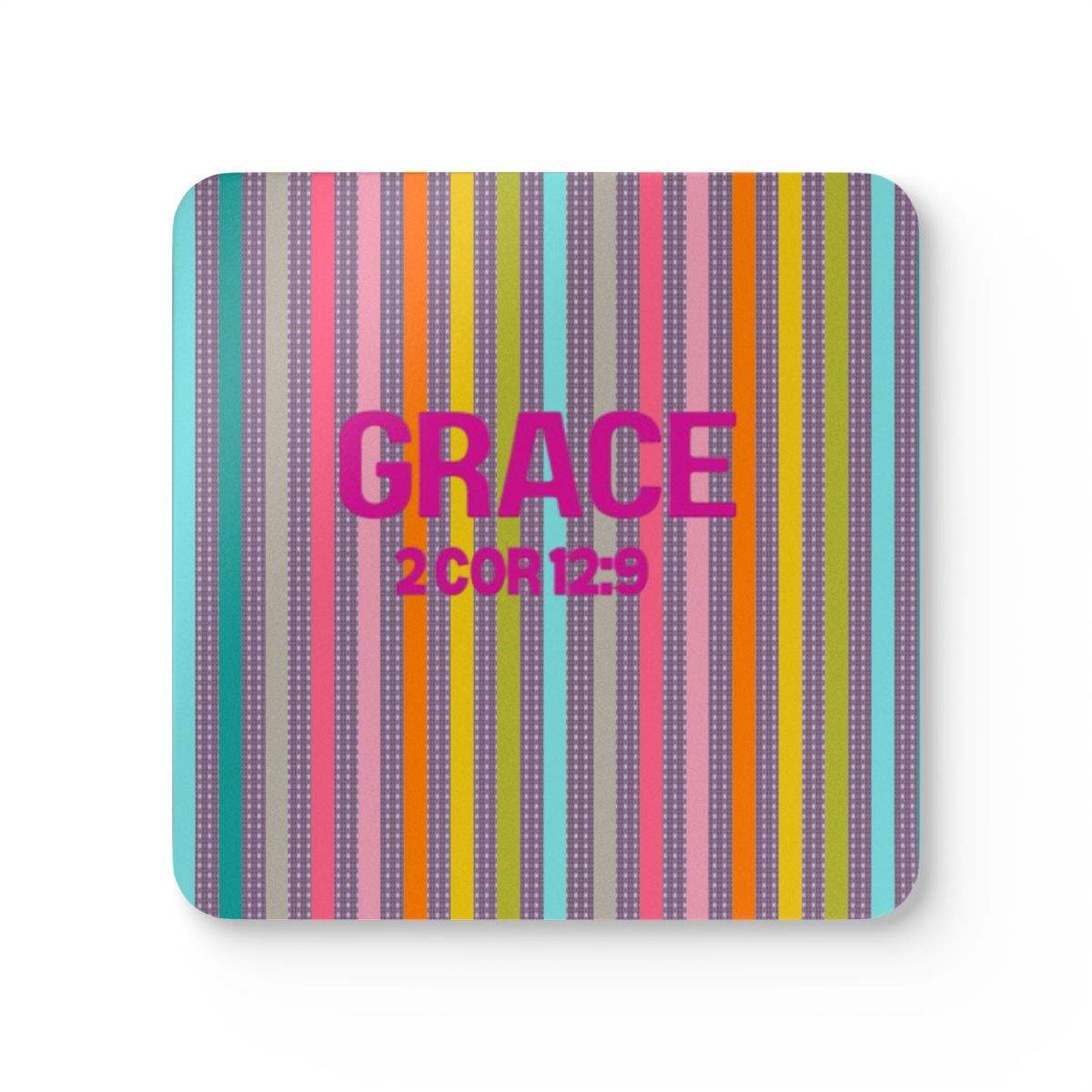 Grace Corkwood Coaster Set Multi