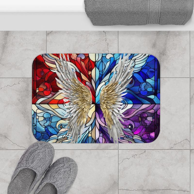 Temple Angel Bath Mat (Matching Shower Curtain)