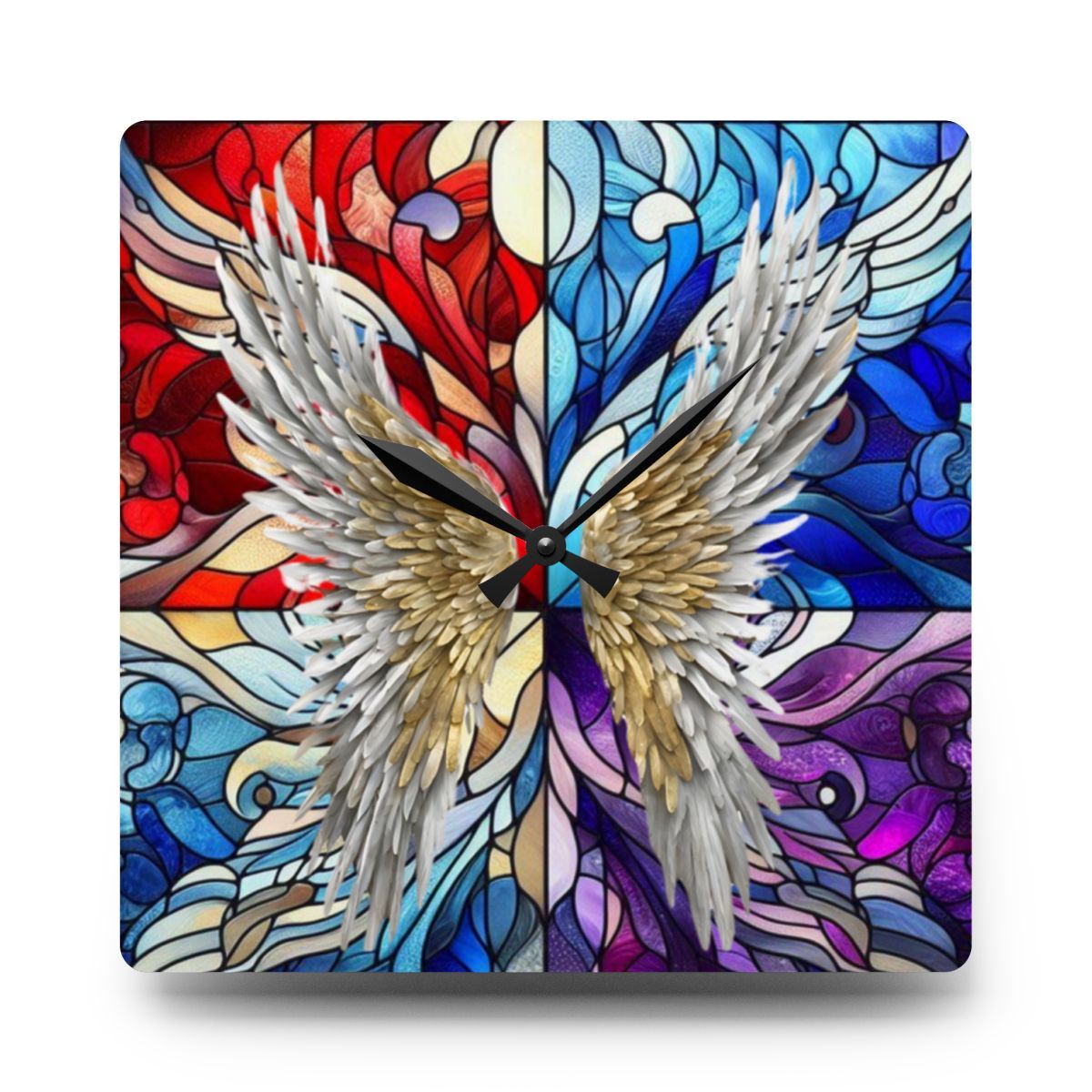 Temple Angel Acrylic Wall Clock(Square)