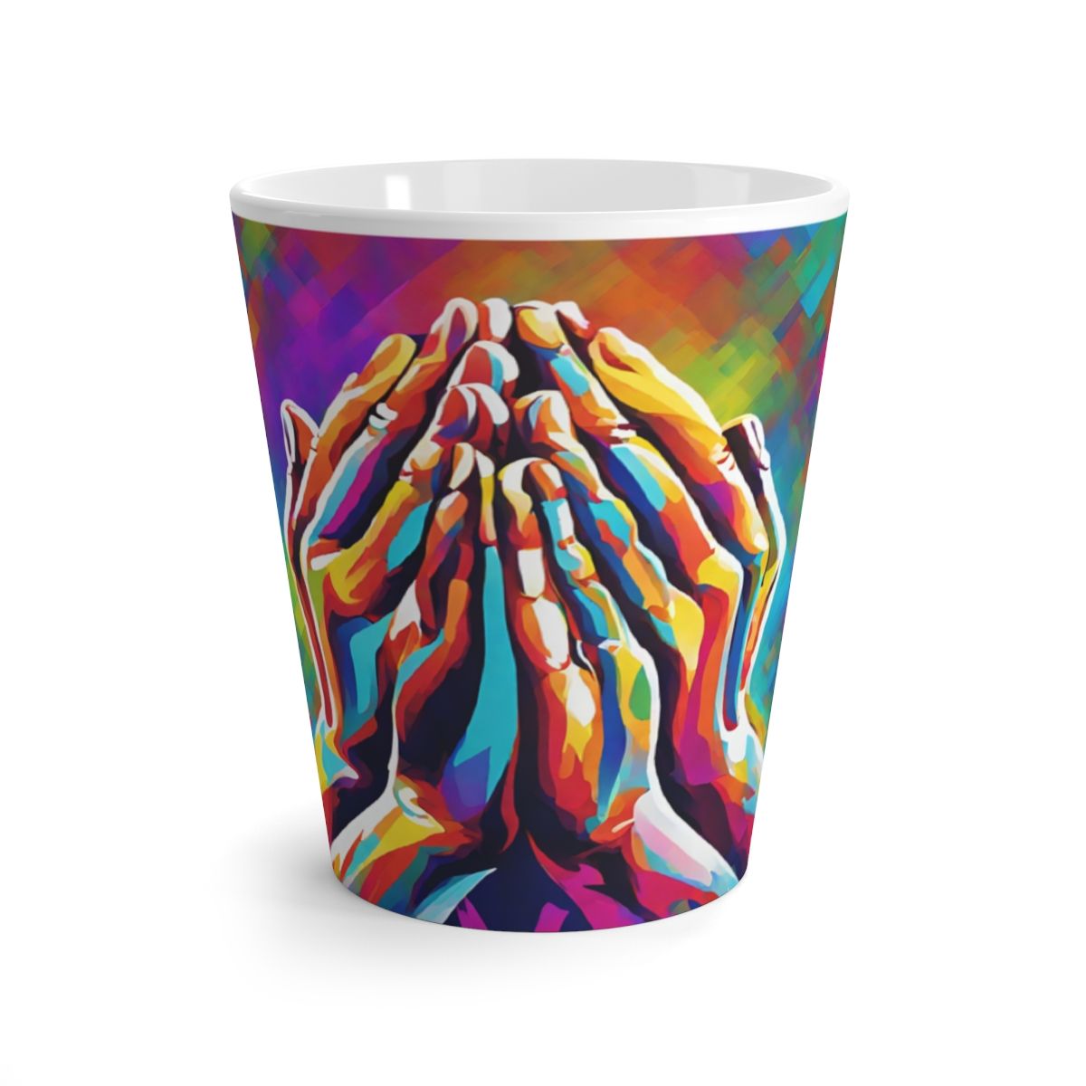 Praying Hands Latte Mug 12oz
