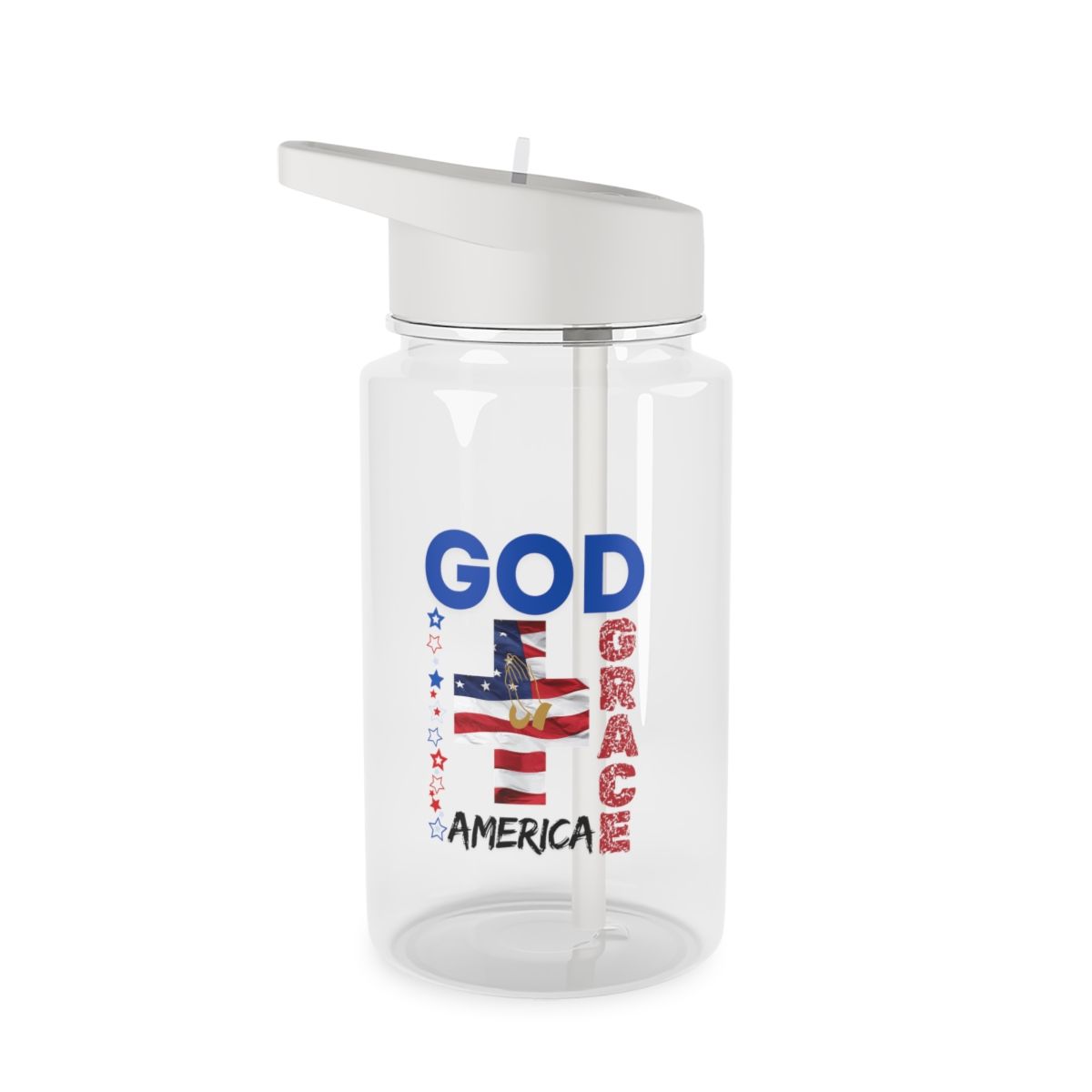God Grace America Tritan Water Bottle 16.9 oz