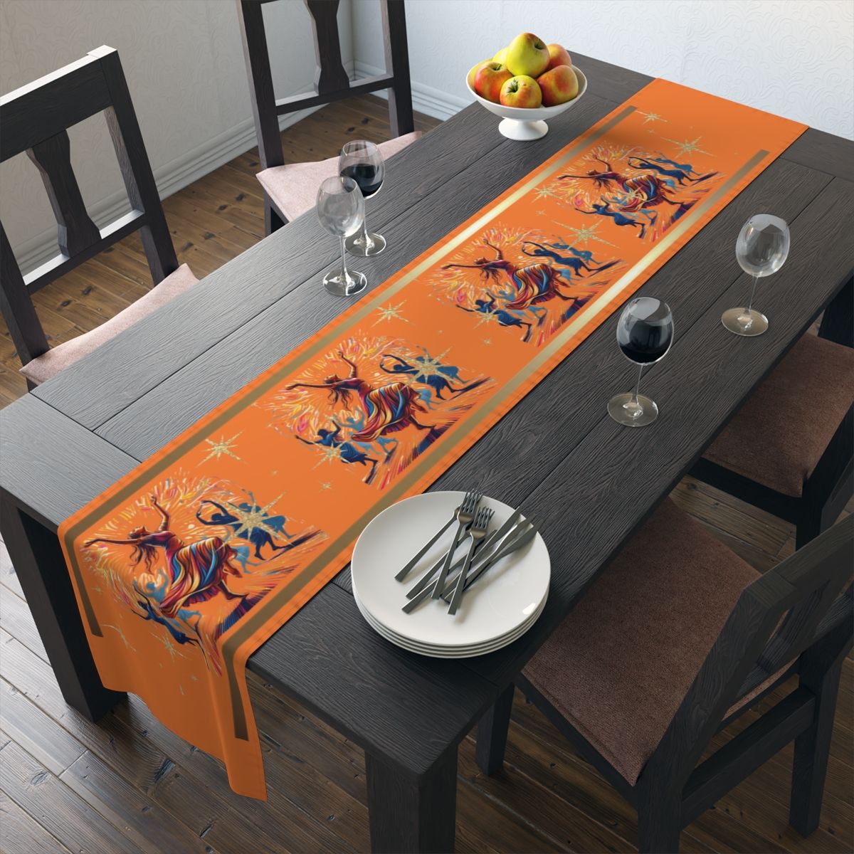 I Will Worship Table Runner (Crusta- Light Orange)