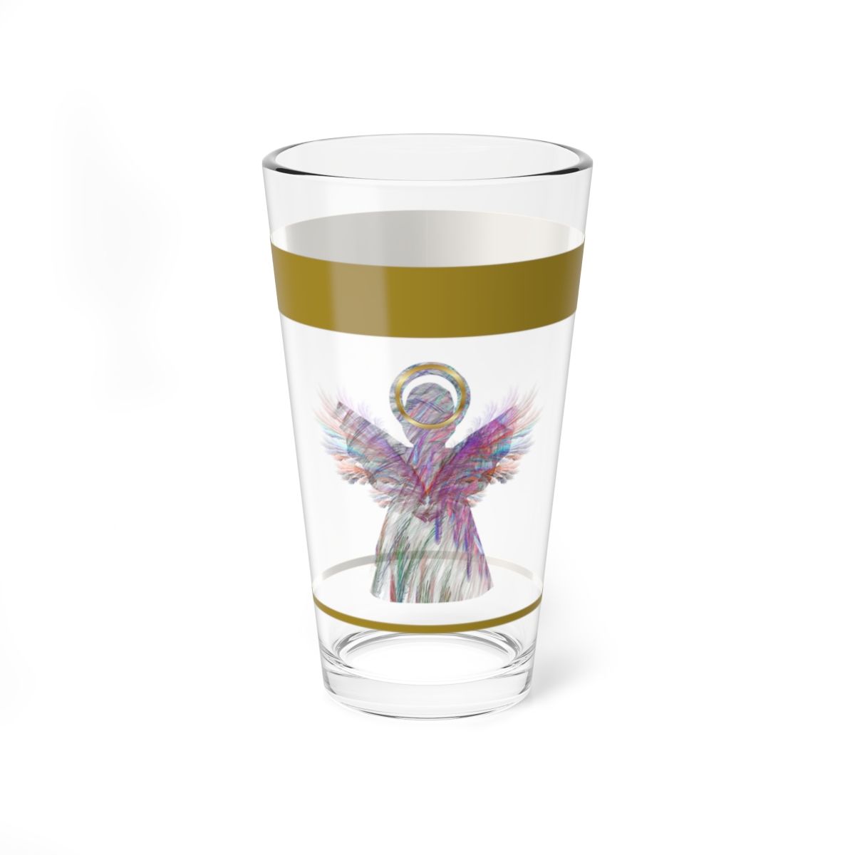 Abstract Angel-Multi 16oz Glass