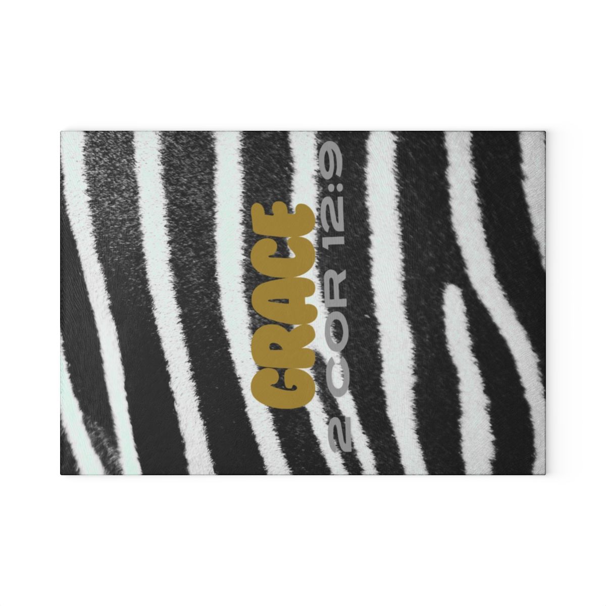 Grace Glass Cutting Board (Zebra) 2 Sizes