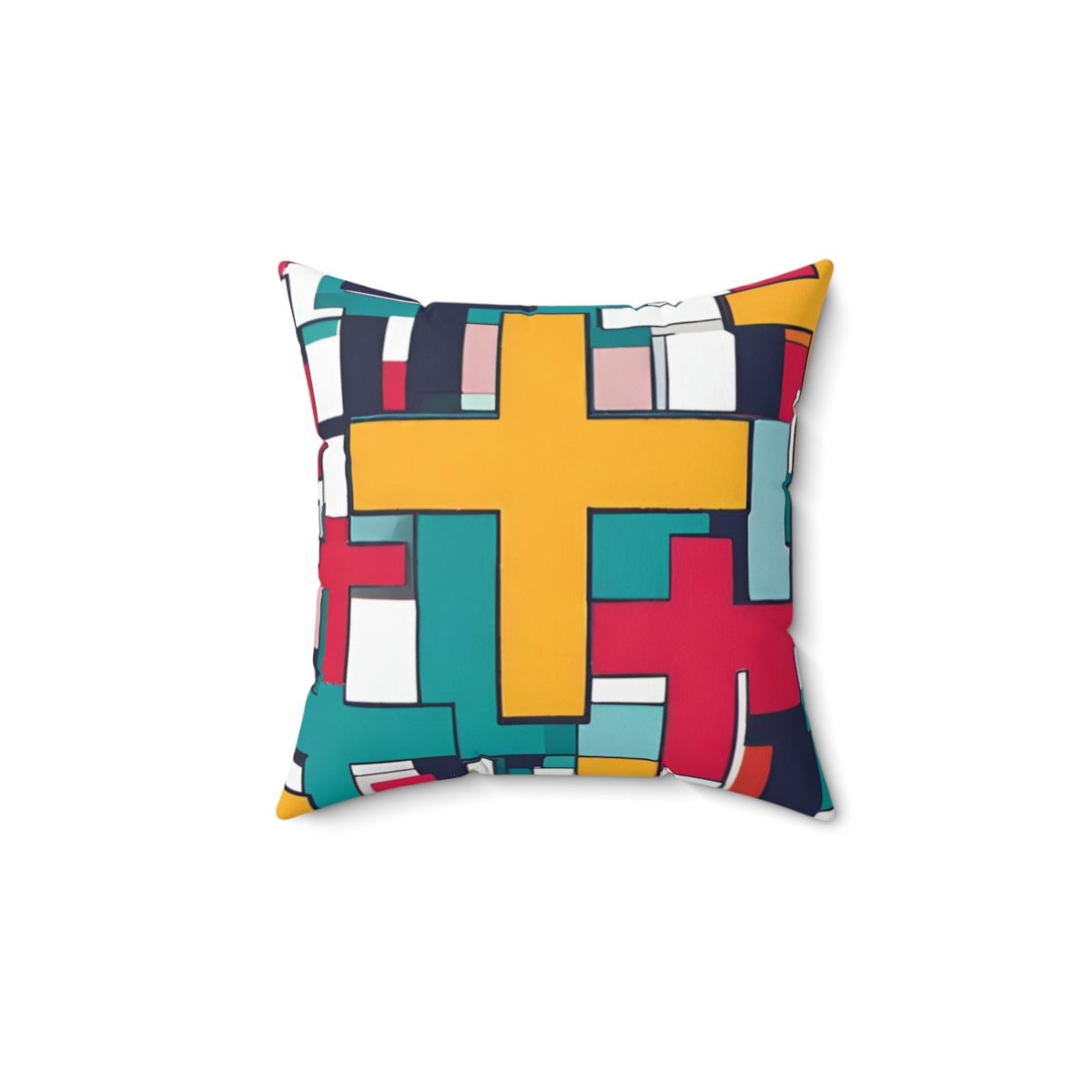 Crosses Spun Polyester Square Pillow 