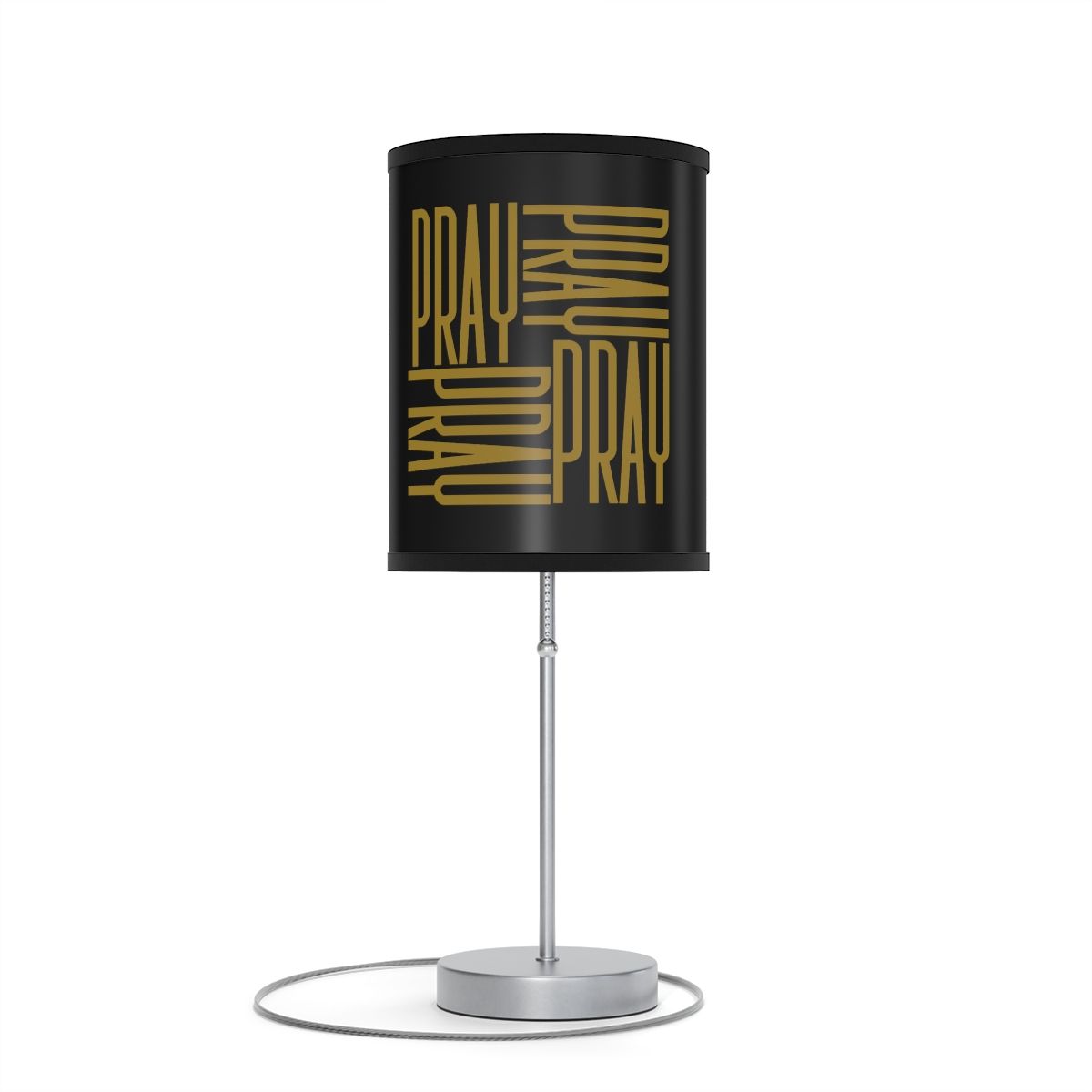 Pray Lamp on a Stand (black/ Gold)