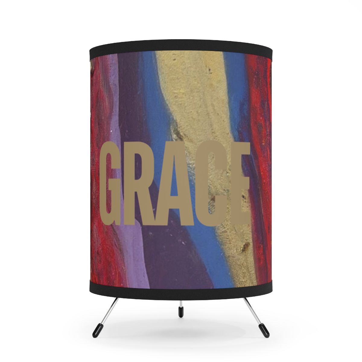 Grace Resin Red Tripod High-Res Lamp