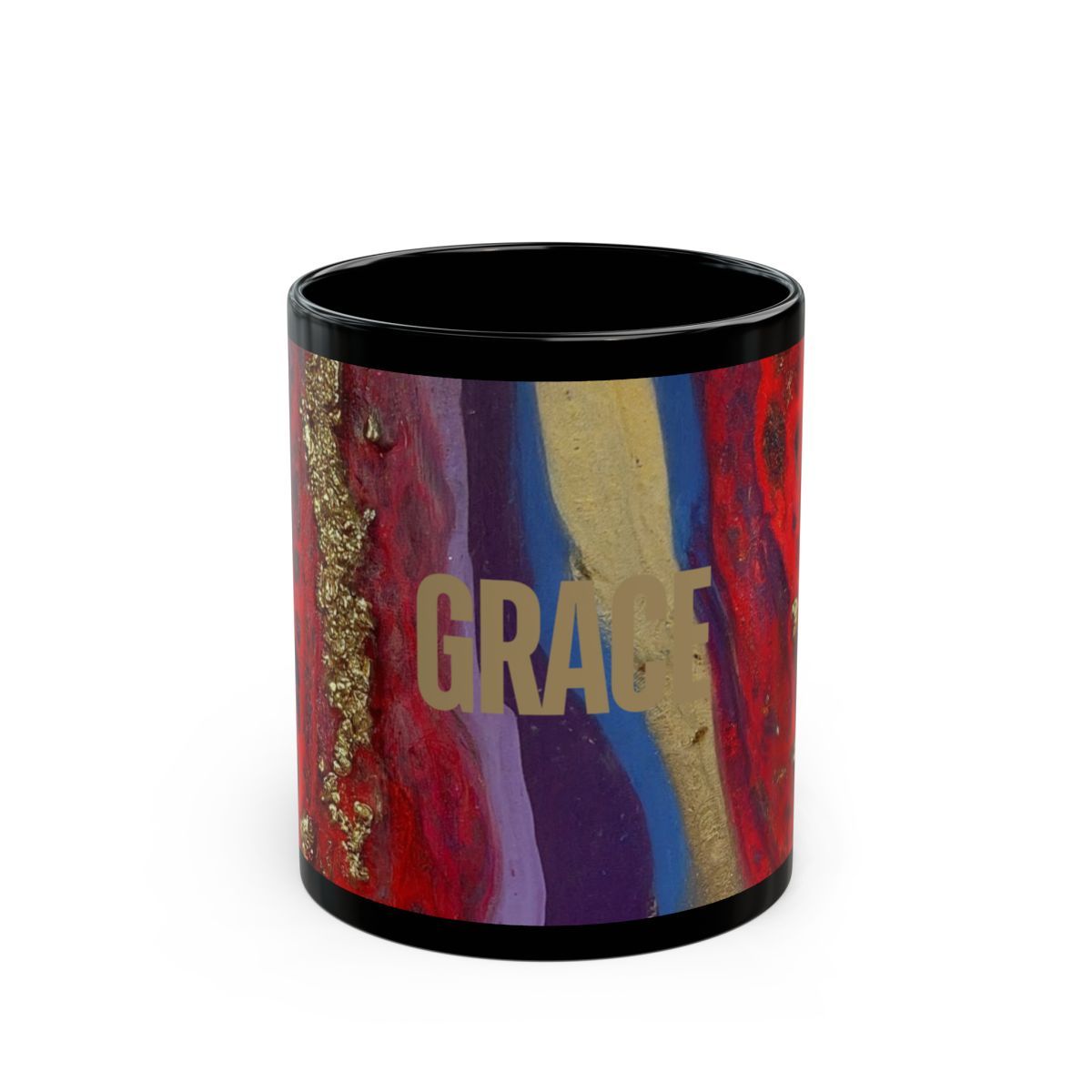 Grace Mug (11oz, 15oz) Gold Multi