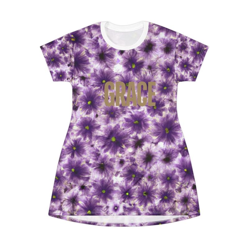 Grace Womens  T-Shirt Dress (purple)