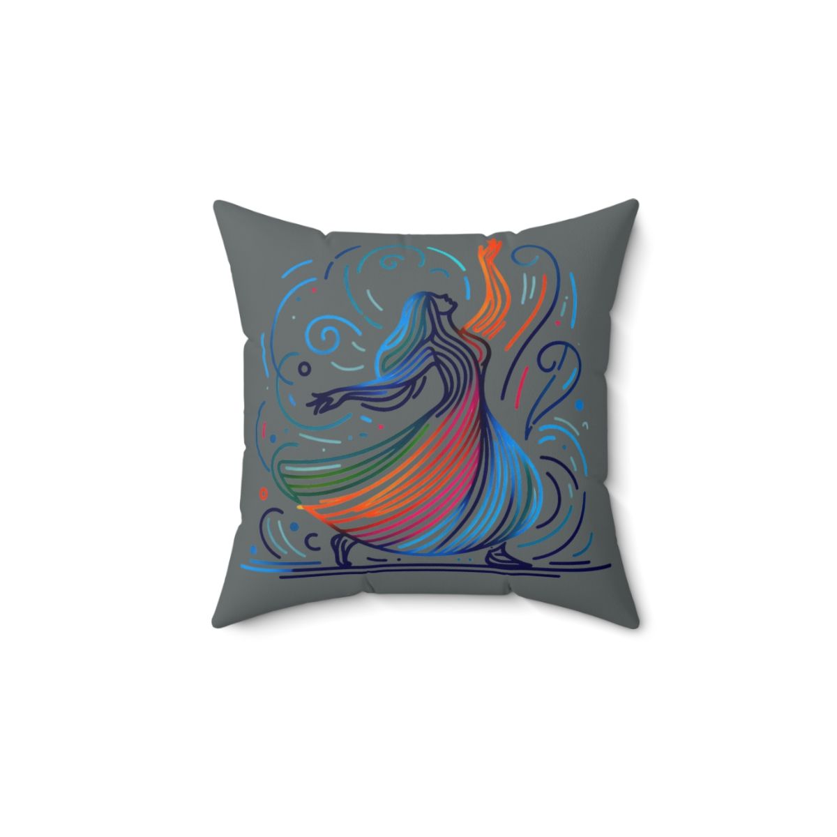 I Will Worship 4 Spun Polyester Square Pillow  