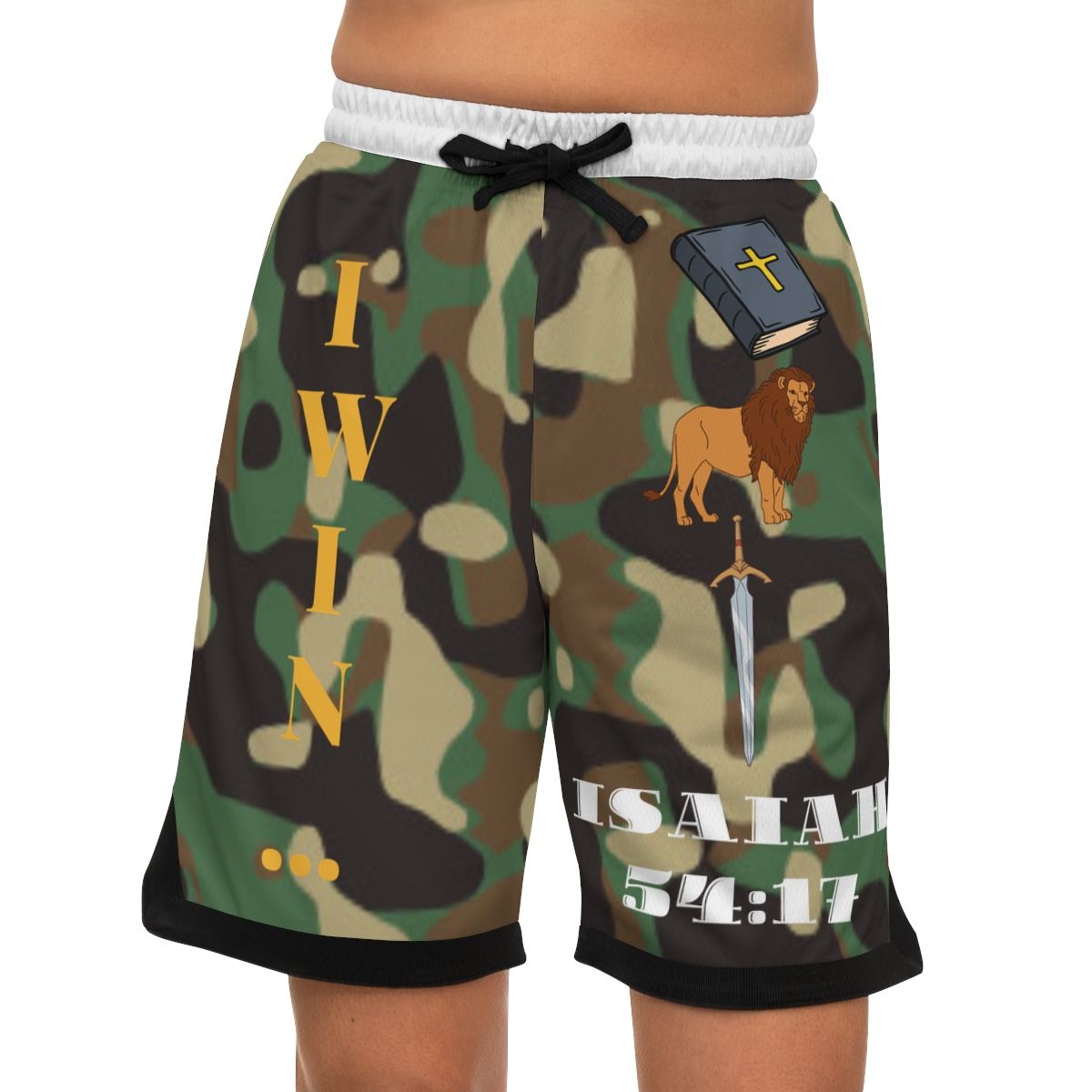 I Win Rib Shorts (Camo)