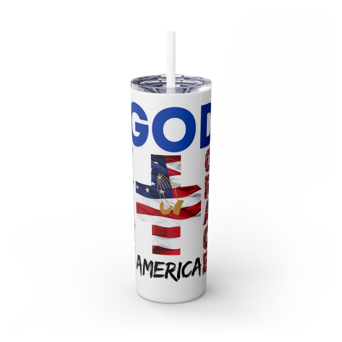 Skinny Tumbler with Straw, 20oz