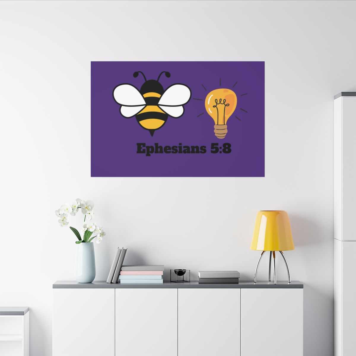 Bee Light Matte Canvas, Stretched, 0.75&quot; (21 colors)