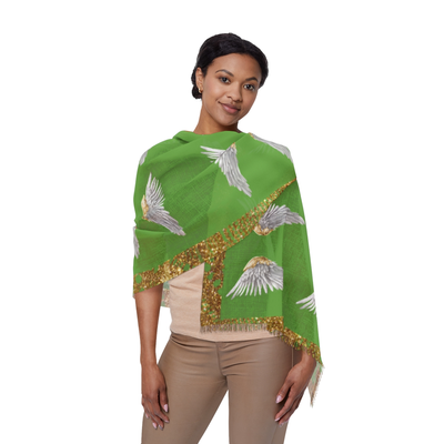 Angel Wings Light Scarf(light green)