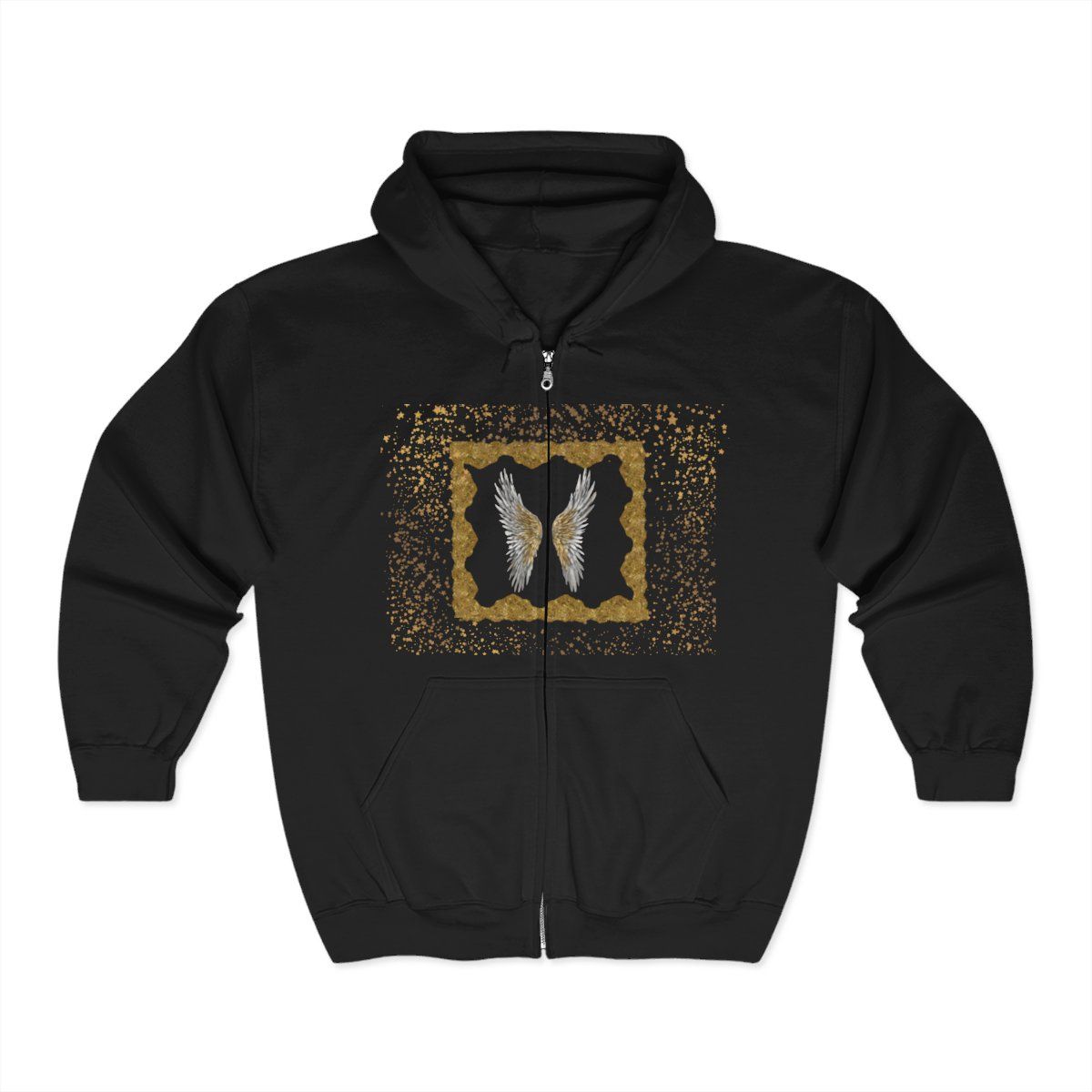 Unisex Heavy Blend™ Full Zip Hooded Sweatshirt, Colors: Black, Sizes: S