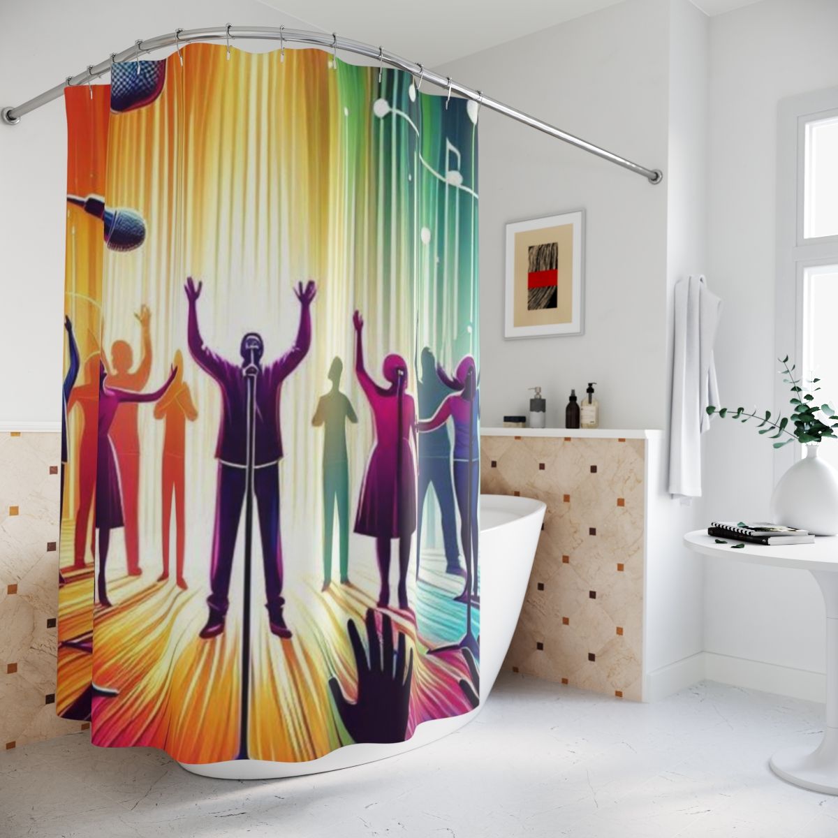 I Will Sing Shower Curtain