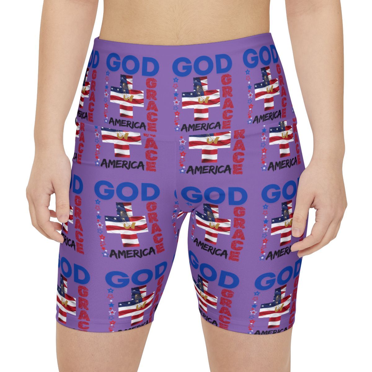 God Grace America Workout Shorts , Sizes: L