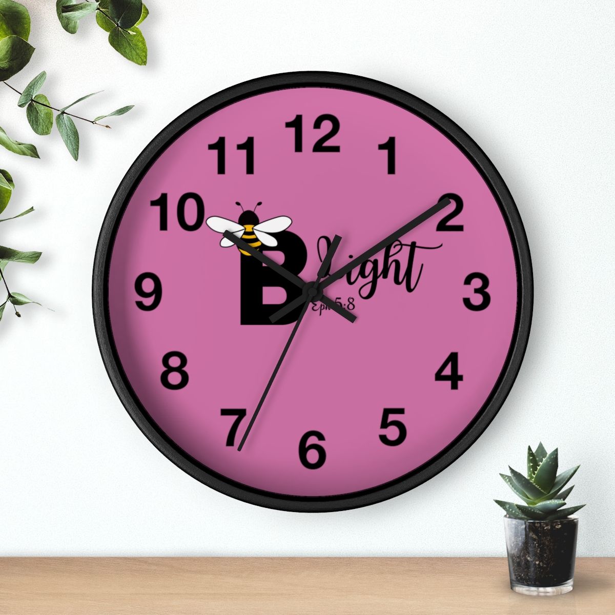 Be Light Wall Clock (Light Pink) 19 colors
