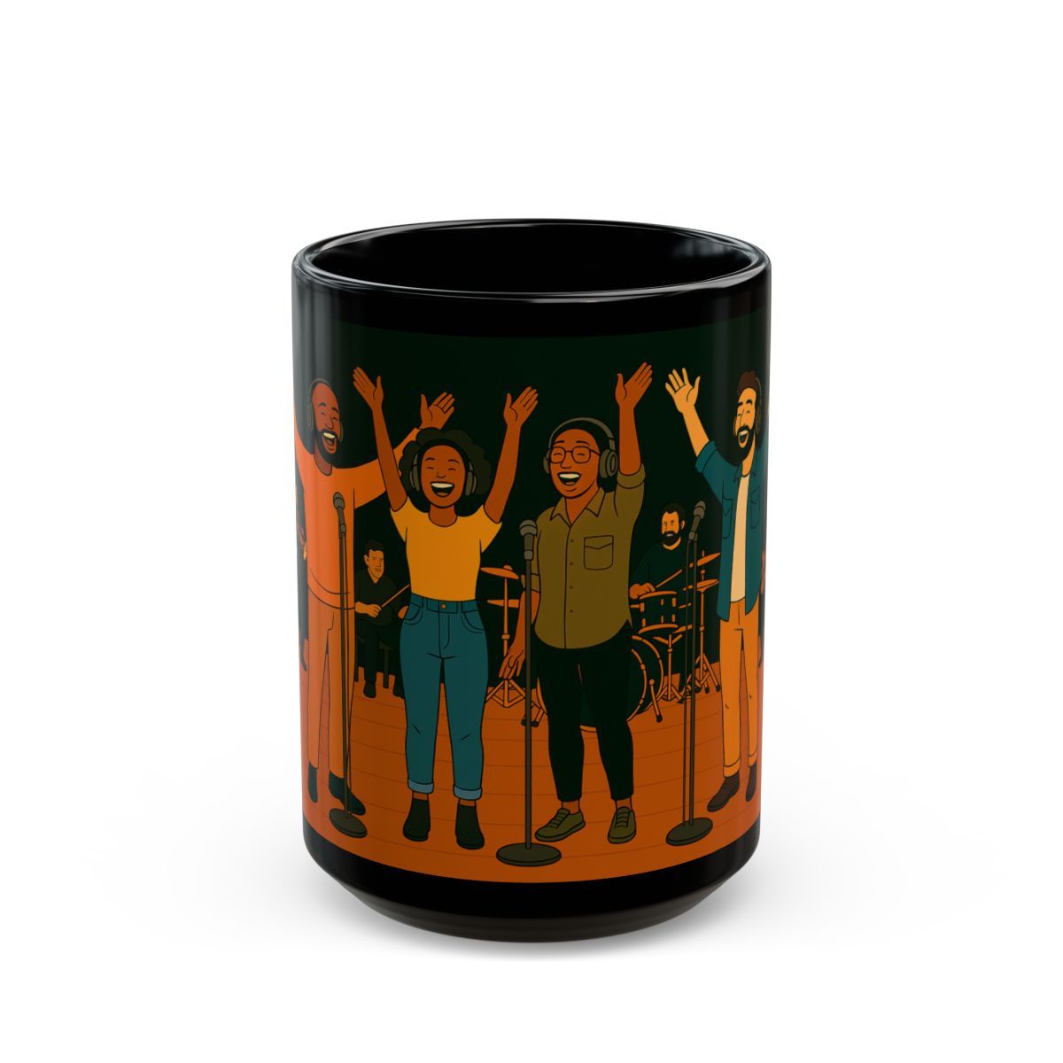 I Will Sing 2 Black Mug (15oz), Sizes: 15oz