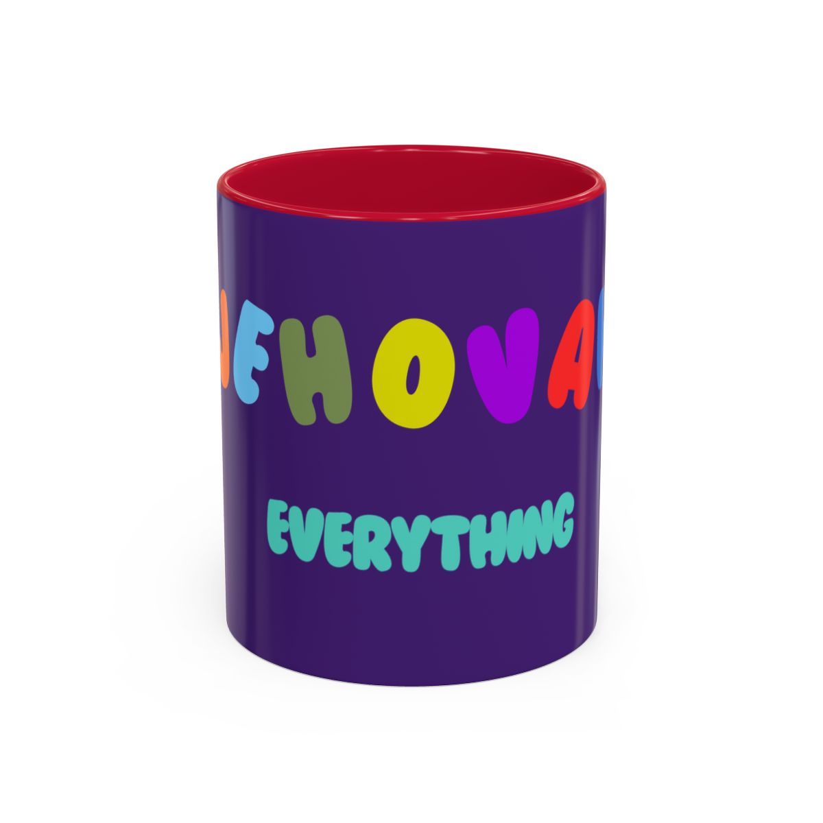 Jehova Everything Mugs (11oz, 15oz) Multi, Size: 11oz, Colors: Red