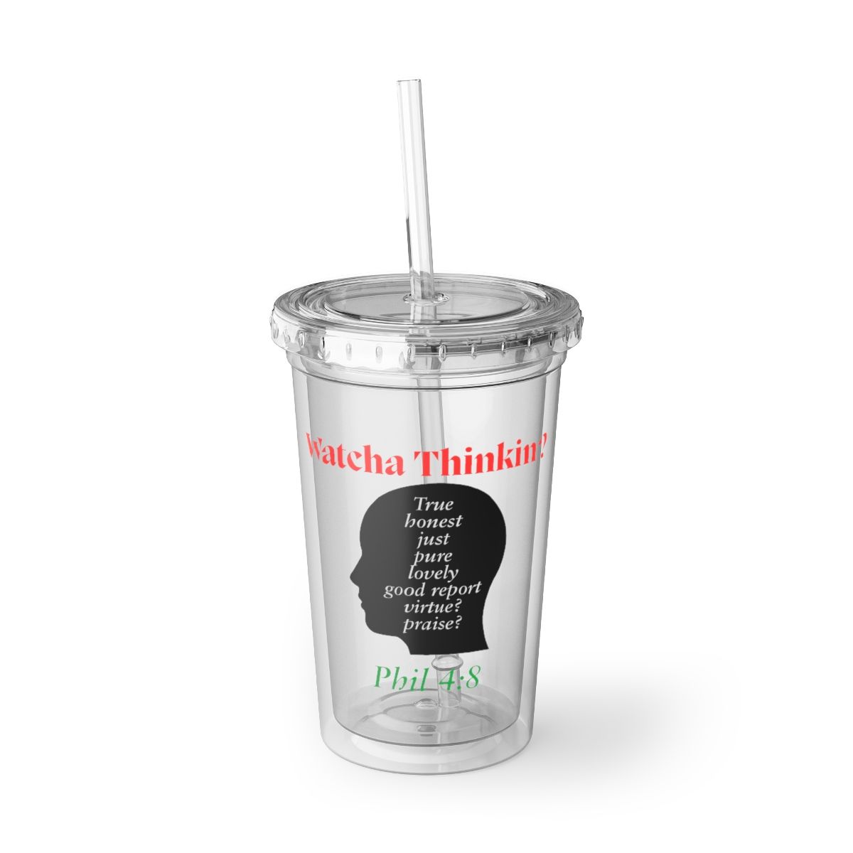 Wacha Thinking Acrylic Cup (Insulated)