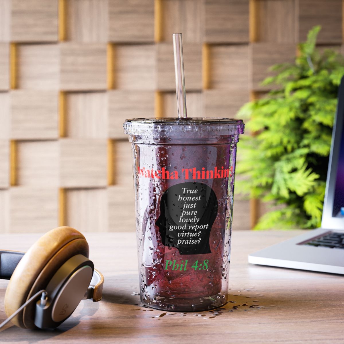 Wacha Thinking Acrylic Cup (Insulated)