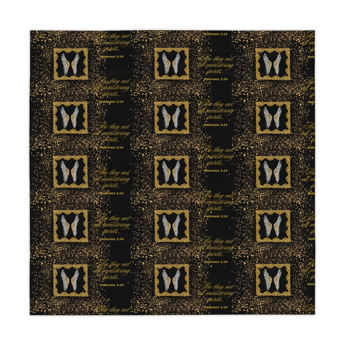 Golden Angel Tablecloth (Black)
