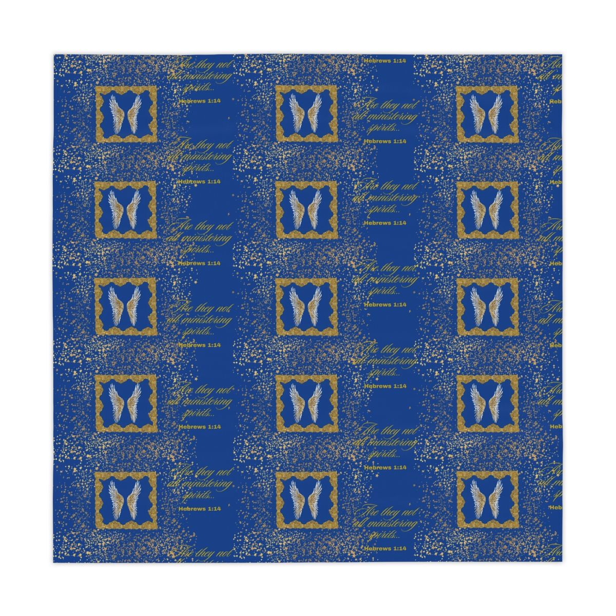 Golden Angel Tablecloth (Dark Blue)