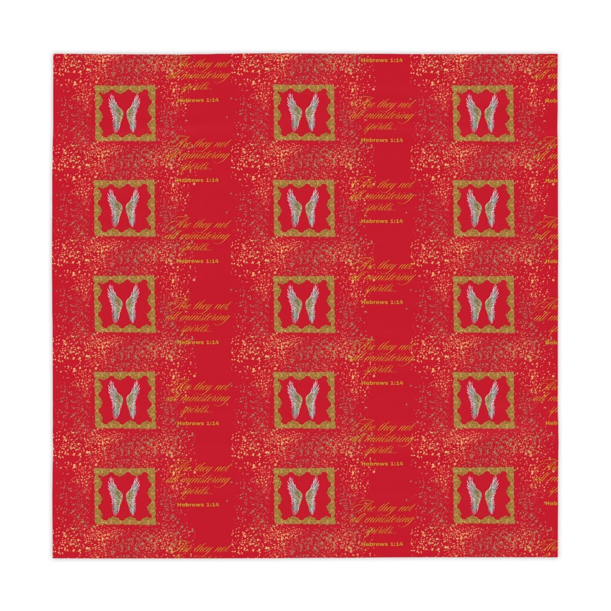 Golden Angel Tablecloth (Red)