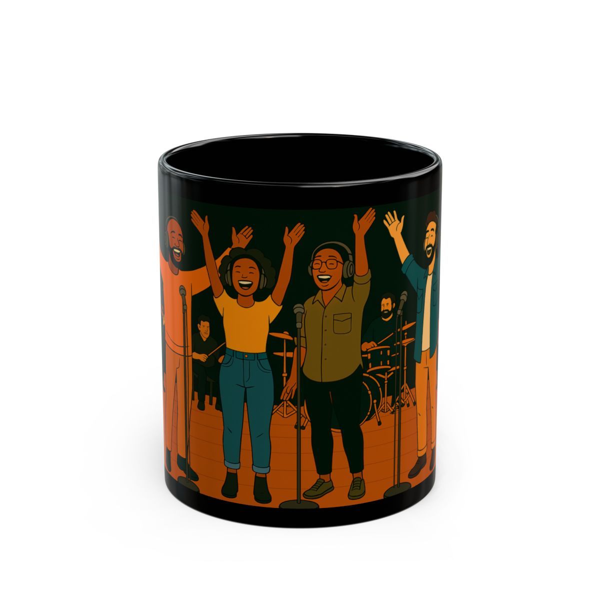 I Will Sing 2 Black Mug (15oz), Sizes: 11oz